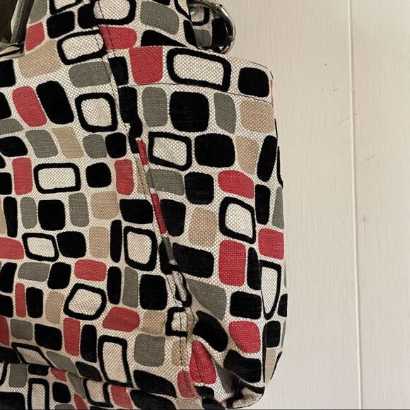 Caught Ya Lookin’ Retro Geometric Print Tote Bag - Picture 5 of 7